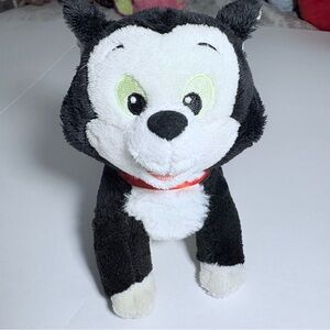 Disney Store Exclusive Pinocchio Figaro Plush Cat Kitten 7” Stuffed Animal B&W